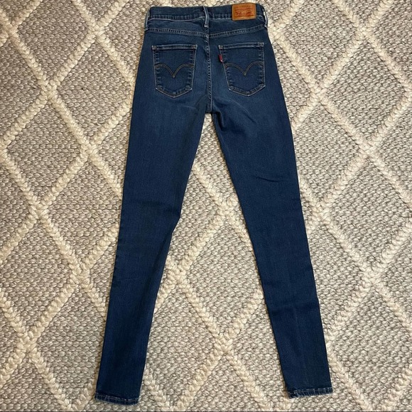 LEVI STRAUSS 720 High Rise Super Skinny Blue Jeans 52797-0002 - Size 25 - Picture 7 of 13